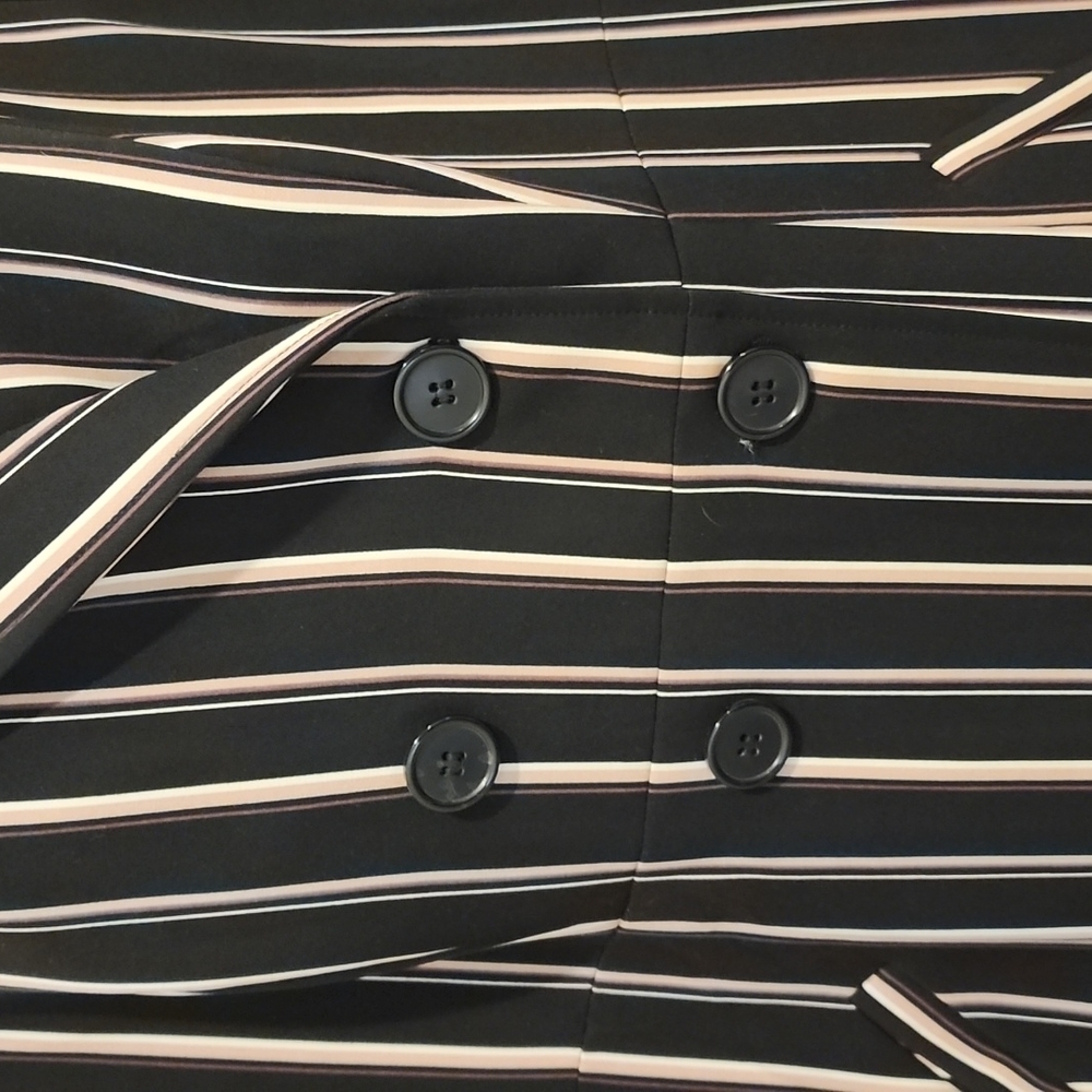 Torrid Black, Pink and White Striped Jacket - Picture 2 of 13